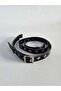 Buckle Adjustable Shoulder Strap with Capsule - Black Patent Leather - 2