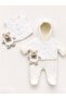 Baby Boy Hooded Wellsoft Jumpsuit and Quilted Vest Set
