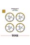Yamaha Mt-25 Wheel Rim Strip – Half Rim Covering & Mt-25 Lettering Sticker Set - 2