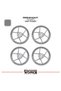 Yamaha Mt-25 Wheel Rim Strip – Half Rim Covering & Mt-25 Lettering Sticker Set - 2
