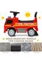 Kids Ride On Fire Truck Car for Toddlers with Steering Wheel, Music & Lights, Under Seat Storage, Push Ride Toy, Anti-Tip Support, 12-36 Months, Red - 4