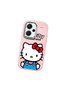 Redmi Note 13 Pro Plus 5g Compatible Case with Camera Protector Pink Silicone Couple Phone Case with Kitty Pattern - 3
