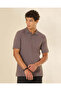 Men Charcoal Basic Polo Shirt