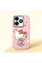 Tecno Spark 20C Compatible Case Camera Protector Pink Silicone Couple Phone Case Kitty Pattern
