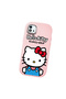 Realme C20 Compatible Case Camera Protector Pink Silicone Couple Phone Case with Kitty Pattern - 3