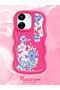 Poco C65 Compatible Case Camera Protector Red Silicone Couple Phone Case Floral Pattern - 2