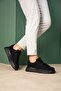 Zrc2623 - High Quality Luxen Thick Sole Suede Men's Sneaker Black Suede - 3