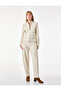 Button Detailed Pocketed Comfortable Fit Cotton Low Waist Barrel Trousers