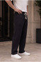 Men's Black Muslin Look Baggy Sweatpants Loose Fit Comfortable Oversize - 4