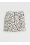 Trendlucky Slim Fit Zebra Patterned Mini Jean Skirt with a Difference - 5
