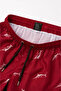Men's Swordfish Patterned Swim Shorts with Zipper Pockets and Mesh Lining - 3