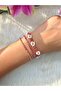 Colorful 3-Piece Bracelet Set Daisy Beads and Stone Waterway Combination Bracelet