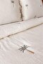 Palm Fiber Filled Double 240X260 cm Bedspread Cream - 3