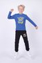 3-Piece Boy's Round Neck Top and Bottom Set with Print Detail and Elastic Cuffs, 6-Piece Set - 4