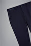 Men's Logo Woven Fabric Regular Fit Navy Blue Trousers - 6