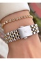 Yellow Silver Color - Women's Wristwatch - with Bracelet Gift 010Dkl500-763 - 7