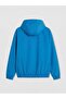 Xside Blue Comfortable Fit Hooded Men's Coat - 7