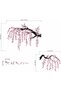 Cherry Blossom Wall Stickers for Bedroom: Peel and Stick Large Pink Flower Bird Blue Floral Tree Branch Wall Decals - Living Room Office Bathroom Wall Art Decor - 3