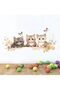 Cute Cartoon Cat & Butterfly Wall Stickers, Cozy Kittens Art Wall Decals, Removable Vinyl Peel and Stick for Baby Boy Girl Nursery, Bedroom, Living Room & Kids' Rooms (30x90cm) - 3