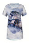 Women's Short Sleeve Crew Neck Loose Single Jersey Blouse - 4