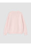Vizyon New Season Pink Oversize Women's Thick Sweatshirt - 6