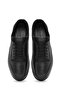 Men's Black Lace-Up Leather Casual Shoes Wm700002Dv - 4