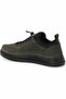 Dockers Men's Genuine Leather Casual Sneaker Shoes Elastic Laces Lightweight Comfortable Non-Slip Sole Black - 4