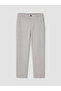 Vizyon New Season Gray Regular Fit Linen Blend Men's Trousers - 5