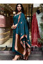 Teal Silk Blend Embroidered Kurta Set - TRT1206 | Teal-Size:L-40-Inches - 3