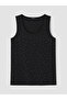 Vizyon New Season Black Plus Size Stoned Women's Undershirt - 5