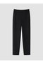 Ozmarka New Season Black Soft Touch Women's Trousers with Elastic Waist - 5
