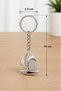 Keychain Metal Sailing Ship Decorative Bag Accessory Home Office Car Key 10cm - 4