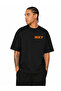 Car Drawing Printed Black Relaxed Fit Unisex T-Shirt - 4