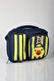 Licensed Yellow Collection 3D Printed Handle Folder Bag, Steel 500 ml Water Bottle and Nutrition Container Set - 5