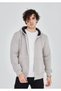 Men's 3 Thread Cotton Hooded Full-Zip Pocket Hoodie Sweatshirt - Dyed Gray - 3