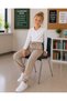 Girls' School Trousers with Elastic Cuffs, Sports Sweatpants with Elastic Waist - 2