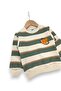 Boy's Striped Dc Embroidered Seasonal 2-Strand Tracksuit Set for Ages 2-3-4-5-6 - 5