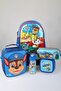 X Dekomus Licensed Pawsome Squad 35 cm Small Size Kindergarten, Thermos Lunch and Pen Bag