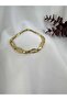 Oval Form Stone Detailed Chain Bracelet - 2