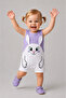 Baby Girl Romper Summer 100% Cotton Ribbed Sleeveless Rabbit Printed Snap Fastener Baby Romper 0-9 Months - 7