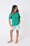 Patterned Comfortable Fit Girls' Shorts Pajama Set
