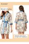5-Pack Women's Pajama Sets Sweet Floral Printing Homewear Ladies Nightwear Silky Clothes Suits Sprin - 3