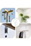 20-pack outdoor screw hooks for hanging heavy-duty plant light strings, suitable for patio lights, ceiling, wall, fencing, deck mounting (white). - 4