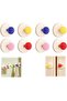 8-Pack Multi-Color 6.1x6.1x4.4 cm Suction Cup Towel Hooks
