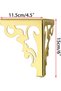 4-Piece Set Metal Furniture Legs Modern Sofa Cabinet Legs Repair Refurbishment Dressing Tables Wardrobes Coffee Tables Gold 15cm - 3