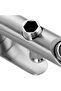 Wall-mounted shower/bathtub mixer tap - single handle, dual spouts - bathtub tap, silver - 2
