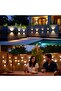 4-Piece Solar Wall Lights Outdoor Sunlight Sensor Waterproof LED Sconces Modern Deck Porch Lighting Decorative Home Patio Lights - 3