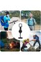 3-Piece Set - Expandable Anti-theft Phone Holder with Keychain, Anti-theft Rope with Carabiner, for Travel and Hiking, Phone Accessories - Black. - 5