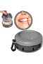 Denture Case 95x95x50mm With Mirror Bracket Case Screen Durable Hygienic for Braces Leak-Proof with Tray