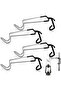4-Piece Camping Light Hooks, Portable Water Bottle Holder